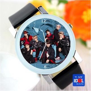 Đồng Hồ BTS In Hình FY Cho Nam Nữ - Dây Đen