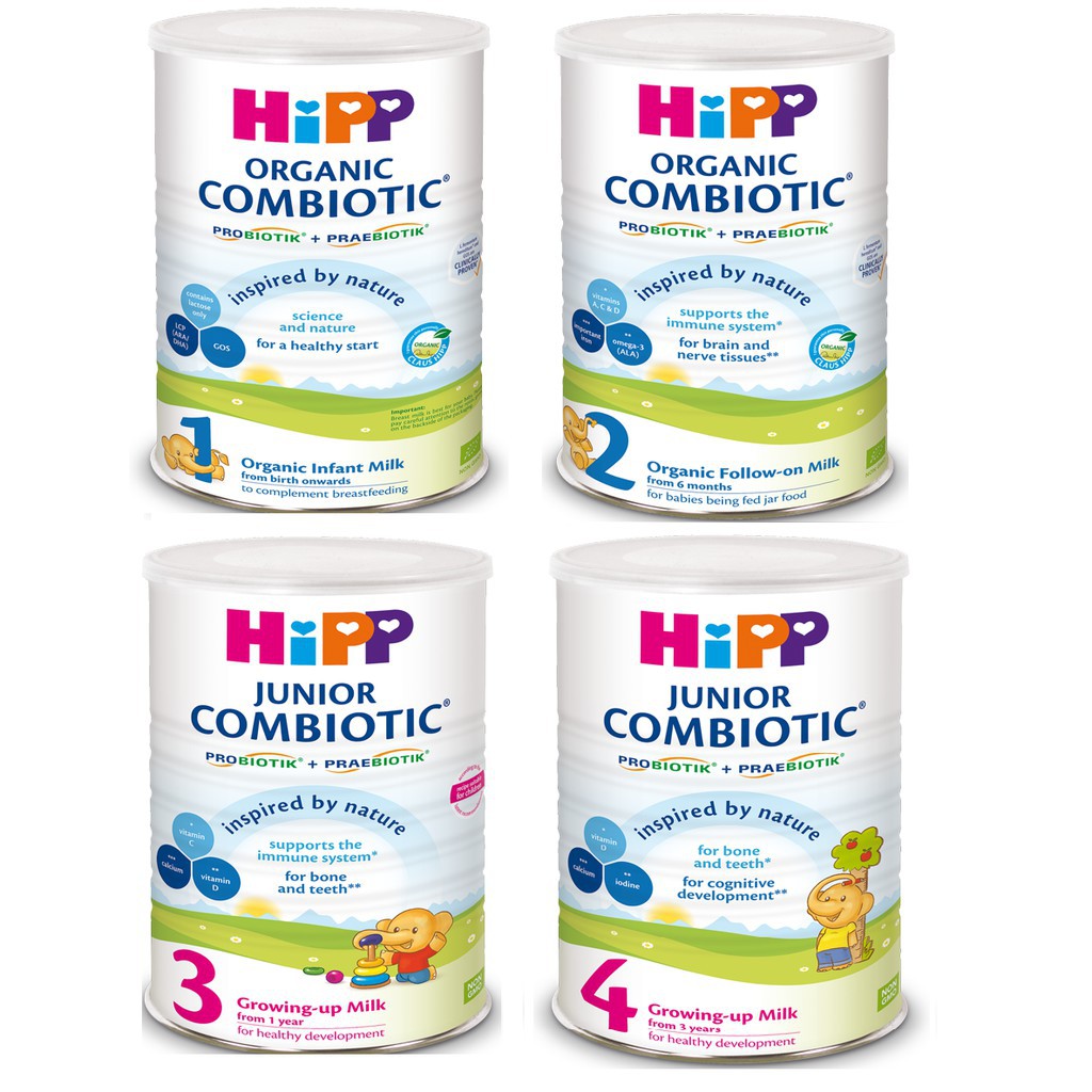 [Hipp] Sữa HiPP Combiotic Organic số 1-2-3 (350g)