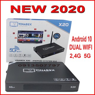 VINABOX X20 - RAM 2GB, MẪU VINABOX MỚI NHẤT NĂM 2020 ANDROID 10 SIÊU MƯỢT