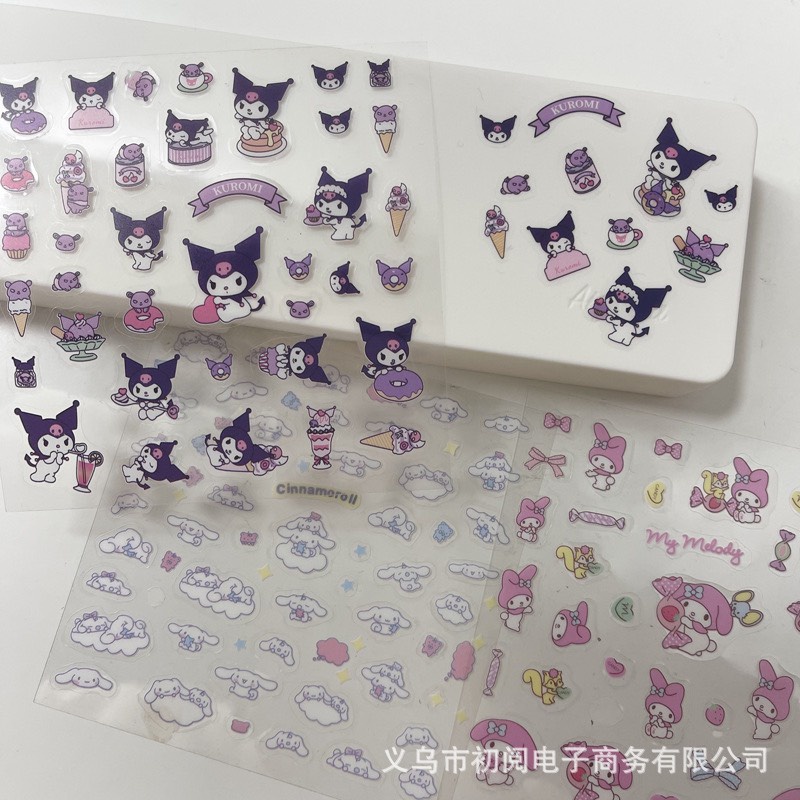 Hình dán dễ thương hoạt hình Nhật Bản trang trí sổ tay sáng tạo DIY trong suốt không thâm nước ND53