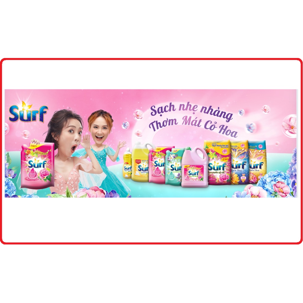 Nước Rửa Chén SURF Hương Tắc Dịu Nhẹ Chai 4Kg