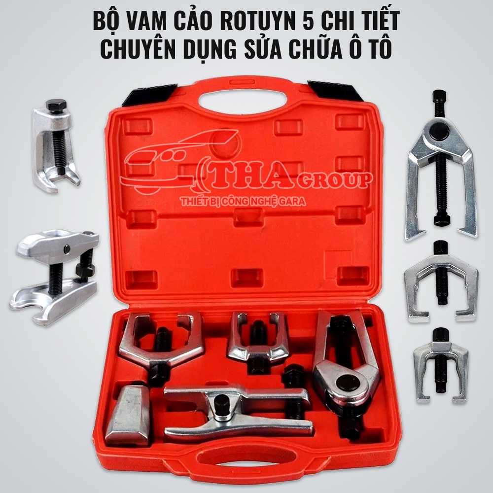 Bộ vam cảo Rotuyn thước lái 5 Chi Tiết Chuyên Dụng Sửa Chữa Ô Tô