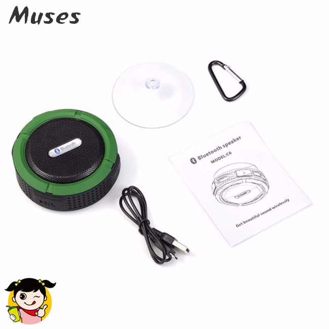 Muse07 Loa bluetooth 4.1 không dây C6 tích hợp Mic chống sốc chống nước IPX4 hiệu quả