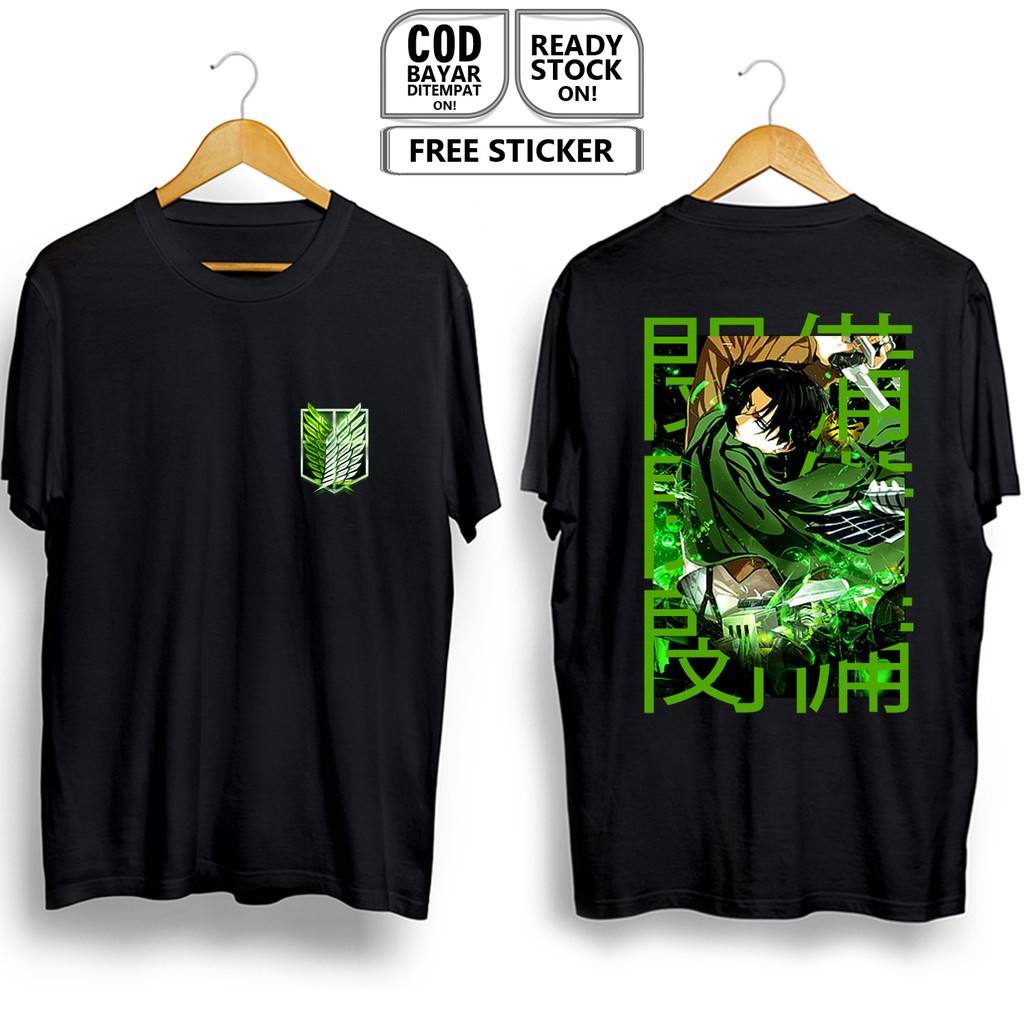 HOT Áo phông Levi Ackerman T-Shirt Attack On Titan cực chất độc đẹp giá rẻ
