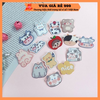 Phụ kiện sticker gim cài trang trí balo túi ví xinh xắn dễ thương VUAGIARE999 ST100