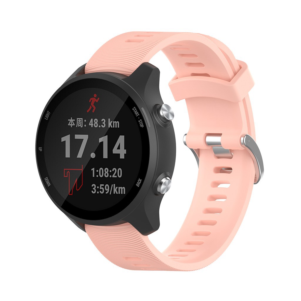 Dây đeo silicon 20mm cho đồng hồ Garmin Forerunner 245M/245/Samsung Galaxy Watch Active2/ Active Band /Amazfit Bip Lite