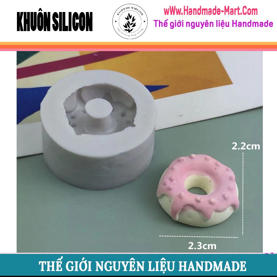 Khuôn silicon bánh rán nhỏ dùng làm bánh ngọt handmade chuẩn DIY -  HM055