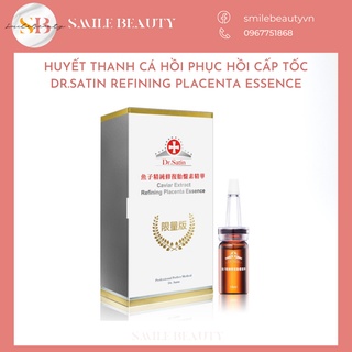 Huyết thanh Dr.Satin Placenta Essence phục hồi da chỉ sau 2 tuần.