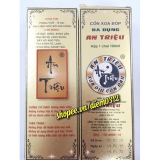 CỒN XOA BÓP AN TRIỆU DẠNG XỊT CHAI 100ml