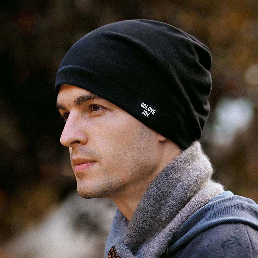 Mũ Trùm Đầu Giữ Ấm Chống Gió Màu Sắc Đơn Giản Phong Cách Hip hop Cho Nam
