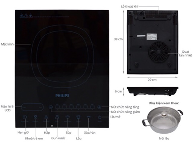 BẾP ĐIỆN TỪ PHILIPS HD4932