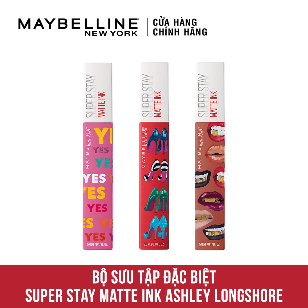 Son kem chuẩn lì giữ màu 16h Maybelline Super Stay Matte Ink - Phiên Bản City (5ml)