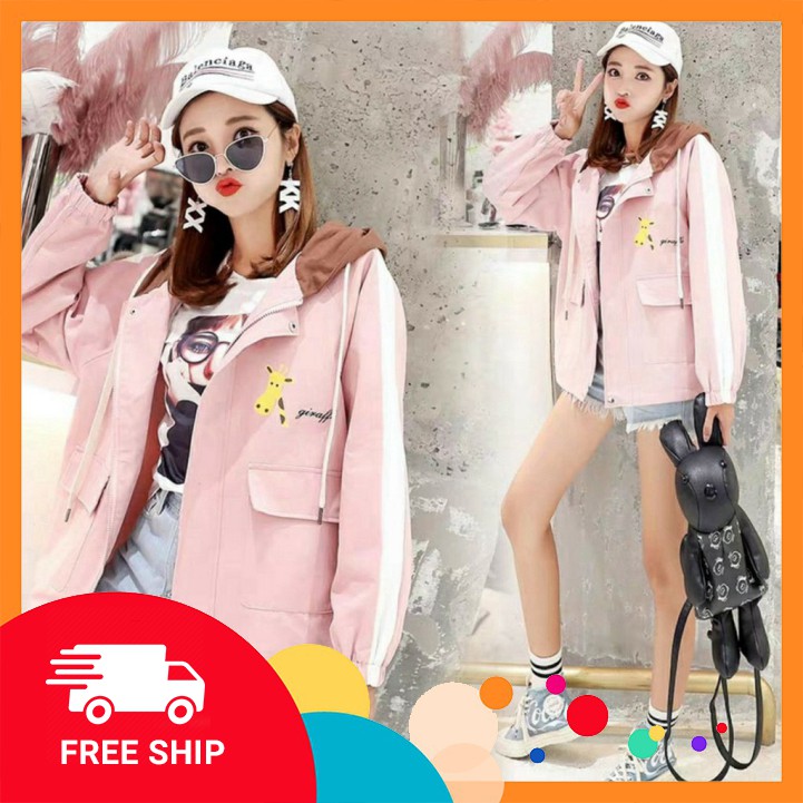 ÁO KHOÁC kaki NỮ TÚI HỘP freesize MÀU TRƠN | BigBuy360 - bigbuy360.vn