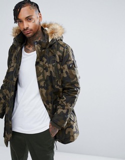 Áo parka Bershka nam