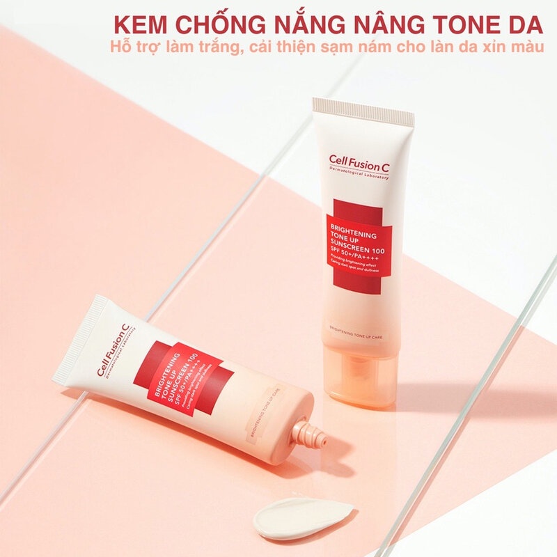 Combo Kem Chống Nắng Cell Fusion C Nâng Tông Da 35mlx2 Hasaki Sản phẩm chính hãng