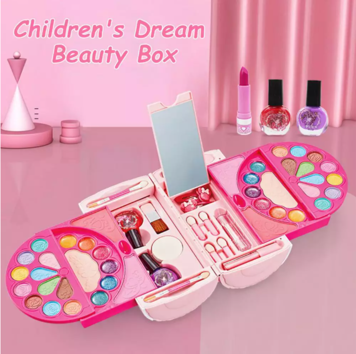 Kids Makeup Toy Set Pretend to Play Princess, Make up Set for Kids,Children Makeup Toys,Pink Makeup Beauty Safety Non-toxic Kit Toys,Pretend Makeup,Kids Make up Set,Pretend Beauty Salon,Gifts for Girls
