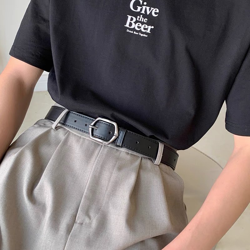 THẮT LƯNG NAM Lục Giác thời trang Dây Nịt Lưng quần da nam nữ Unisex trẻ trung học sinh viên cá tính thatlungtrendy