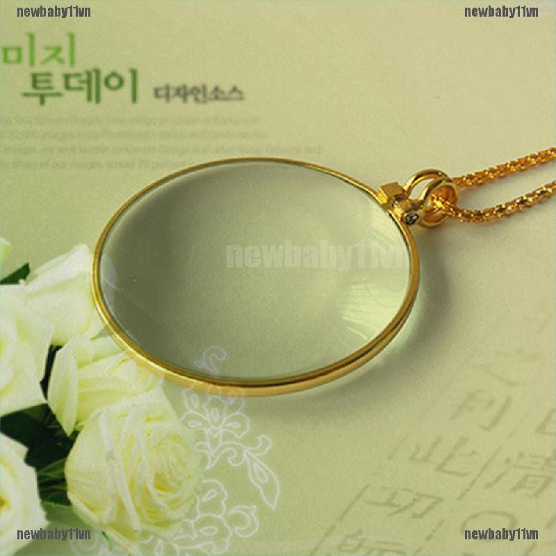 5PCS Magnifying Glass Decor Monocle Lens Necklace Magnifier Coin Pendant Baby1