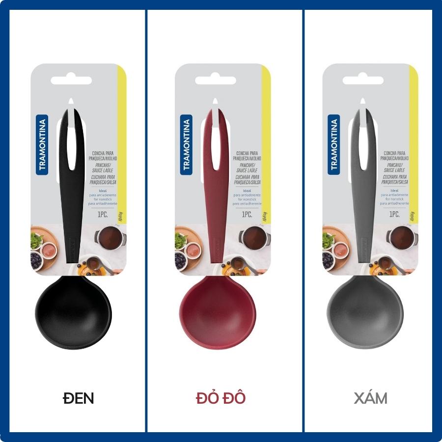 Muôi múc canh nhỏ Tramontina 20cm bằng nhựa PA cao cấp chịu nhiệt nhập khẩu chính hãng Brazil