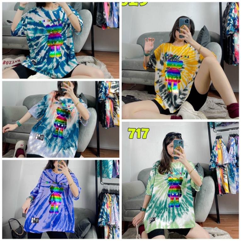 ÁO THUN LOANG HÌNH PHẢN QUANG ULZZANG UNISEX NAM NỮ - ÁO PHÔNG TAY LỠ FORM RỘNG