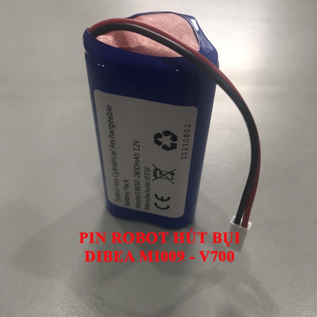 Pin robot hút bụi Dibea MI009, V700