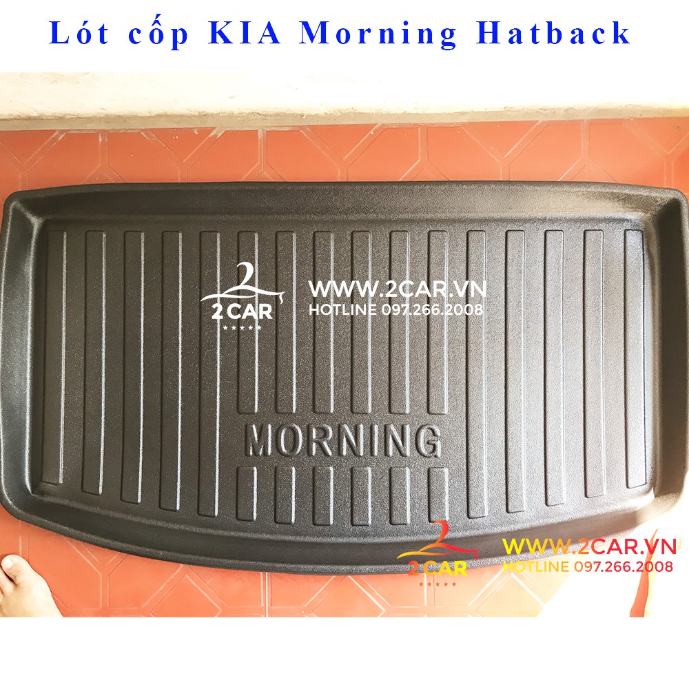 Lót cốp Kia Morning 2016-2021 loại nhựa dẻo cao cấp