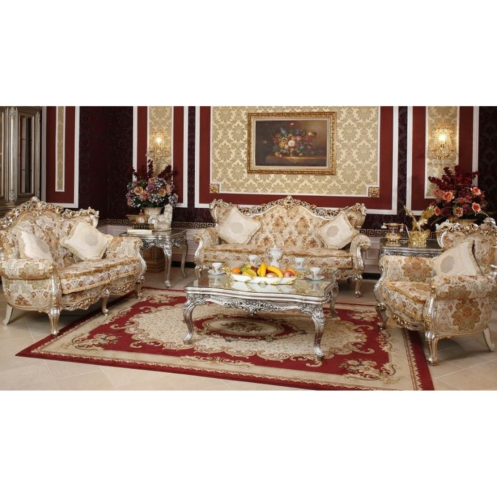 Thảm Nhung Nỉ Trải Sàn Họa Tiết Tân Cổ Điển - Thảm trải sàn 3D