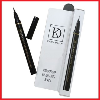 [Chính hãng Hàn Quốc] Bút dạ kẻ mắt Karadium. Waterproof Brush Liner Black - 8809464540297