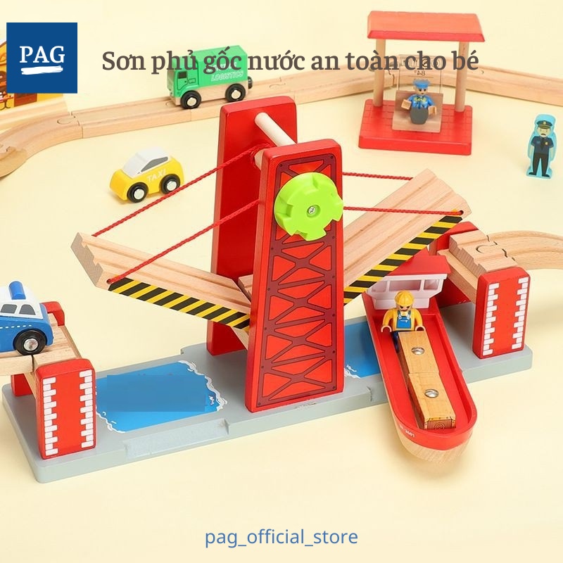Đồ chơi xếp hình đường ray xe lửa cho bé - Bộ Cảng biển mở rộng đường ray