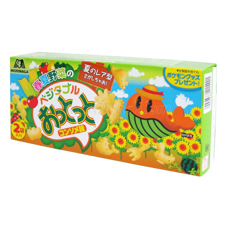 BÁNH RAU CỦ MORINAGA 50G (25G X 2 GÓI) - Hachi Hachi Japan Shop