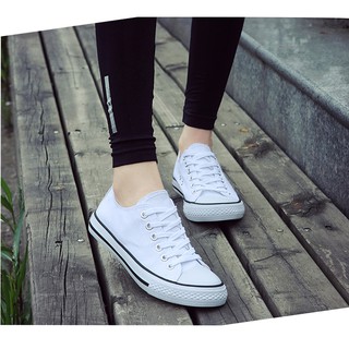 Xả Giá Gốc Giày trắng cổ thấp, viền đen siêu đẹp + Freeship Hà Nội [Video + ảnh thật]