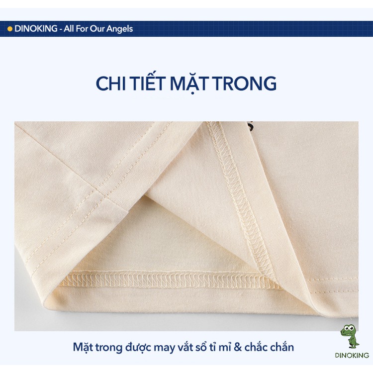 Áo phông cho bé gái DINNOKING Áo thun trẻ em cộc tay mùa hè chất cotton mềm mịn AT10