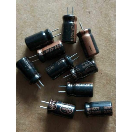 Combo 10 TỤ Lelon RXW - Loại tốt nhất cũa Lelon - Size 4*5 47uf 50v