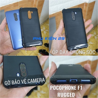 [Pocophone F1] Ốp lưng silicon chống sốc, chống va đập RUGGED