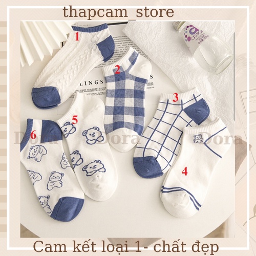 Tất blue ngắn cổ