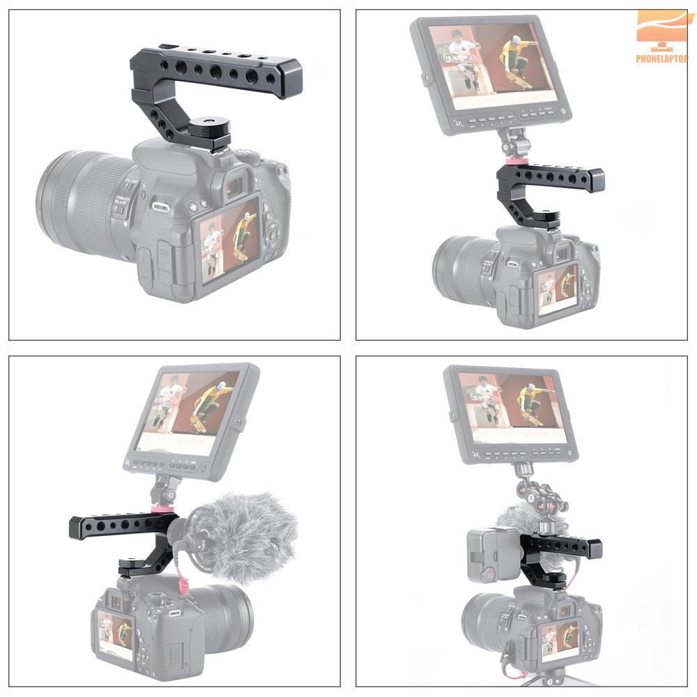 Tay Cầm Máy Ảnh Uurig R005 Bằng Hợp Kim Nhôm Với Ốc Vít 1 / 4 Inch 3 / 8 Inch 3 Lỗ