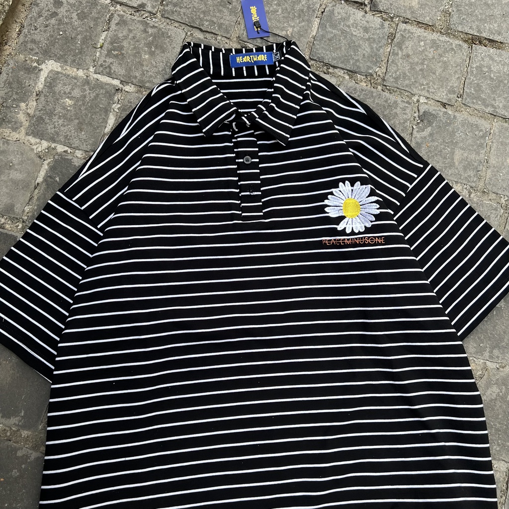 Áo thun polo tay lỡ MEANSTORE phông Unisex nam nữ tee oversize form rộng pull Ulzzang Hàn Quốc vải mềm - PEACE