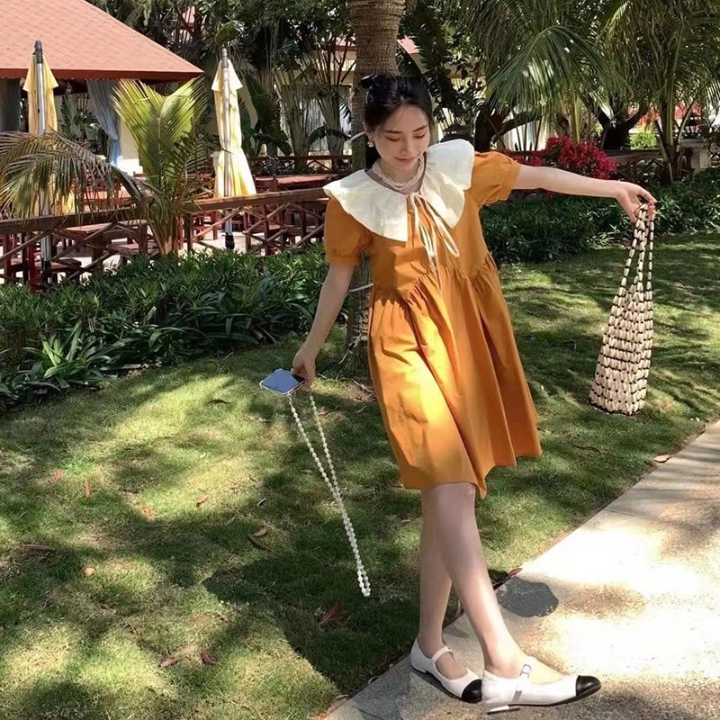 Đầm IELGY tay ngắn dáng rộng dễ thương ngọt ngào cho nữ