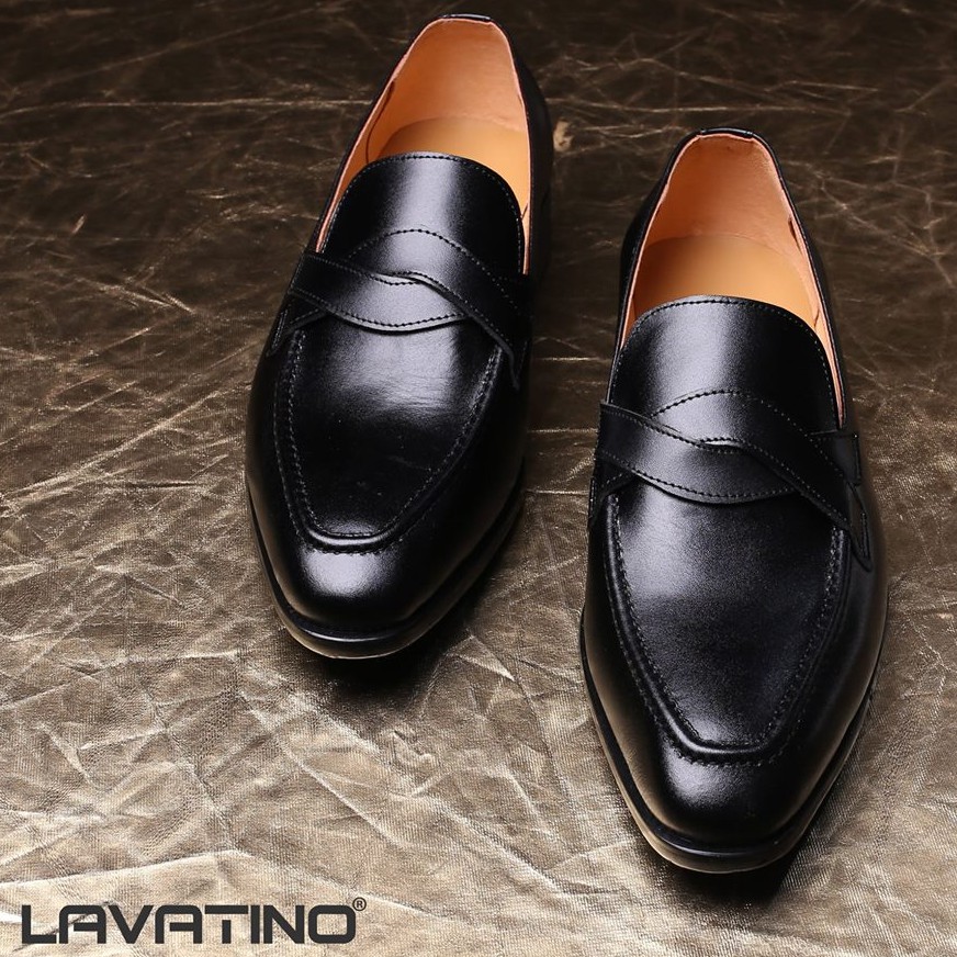 Giày Da Nam Cao Cấp LAVATINO - Giầy Tây Nam Da Bò Thật 100% - Giày Lười Nam - Mã LAVA15 | BigBuy360 - bigbuy360.vn