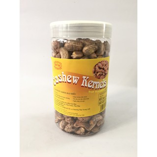 Hạt điều rang muối vỏ lụa bình phước chính hiệu loại a hộp 500g
