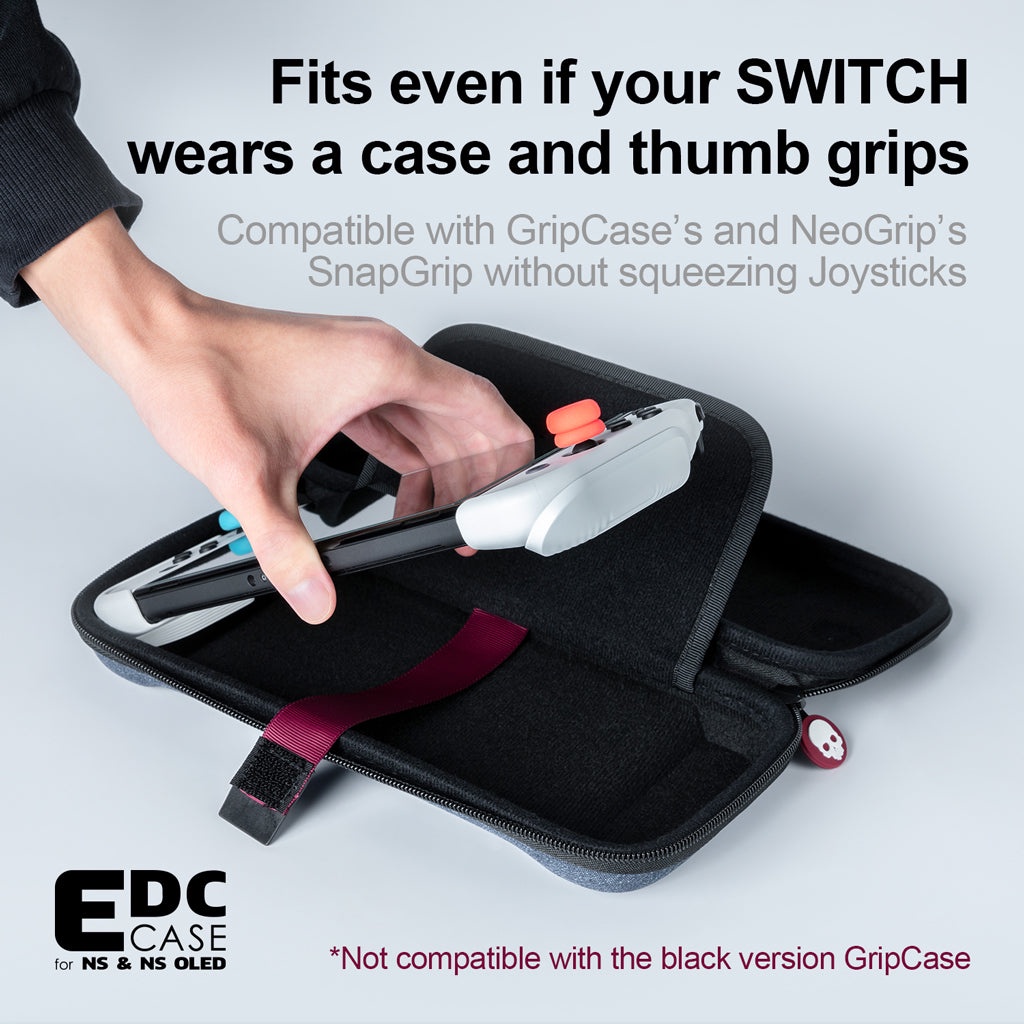 Bộ túi EDC Case nhỏ gọn và dây đeo xịn sò thương hiệu Skull &amp; Co cho máy chơi game Nintendo Switch OLED / Switch V1-V2