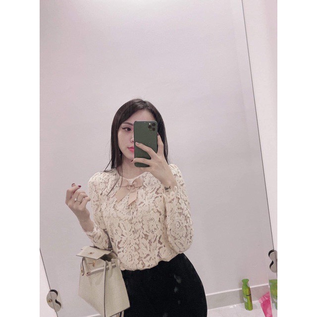 Áo ren nơ cổ siêu hót 2021