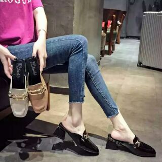 Giầy sục nữ đế vuông 5 cm