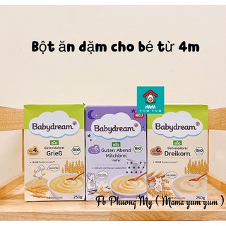 Bột ăn dặm Babydream nhiều vị (yến mạch, lúa mì, ngũ cốc...)