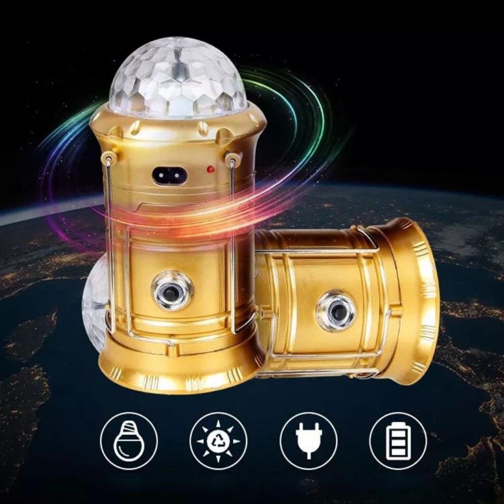 Đèn led trang trí xoay 7 màu  tích hợp 4 trong 1 đa chức năng tích hợp đèn quẩy 360 độ,đèn  chiếu xa,đèn ngủ,cổng usb