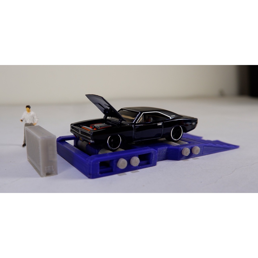 Mô hình máy Dyno 1:64 cho Hotwheels, tomica, minigt, matchbox....