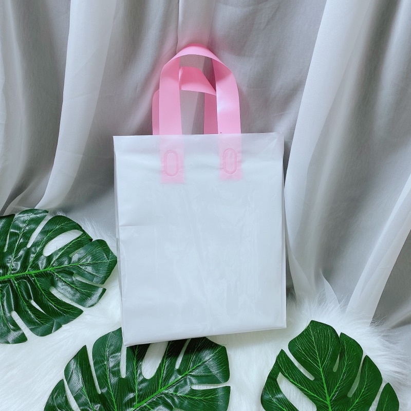 1KG trắng sữa ép quai hồng siêu xinh đựng quần áo mỹ phẩm đủ size