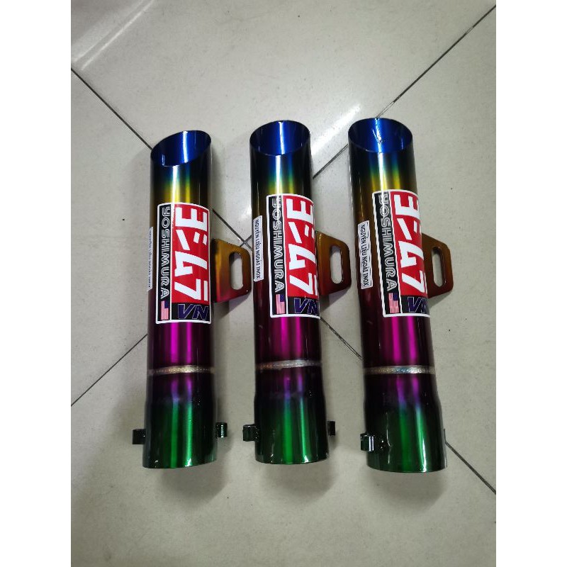 Pô xe máy toke inox không nỉ