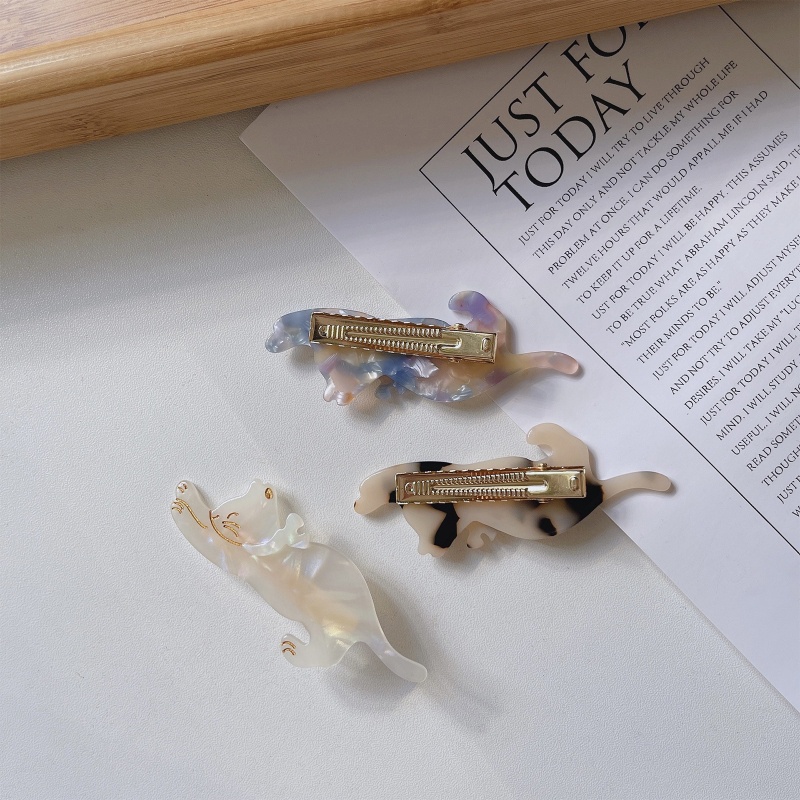 Kẹp Tóc Hình Mèo Hoạt Hình Đáng Yêu Cho Nữ