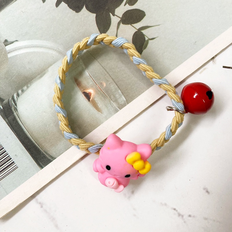 Dây cột tóc thun hình helokitty và gấu - day 26